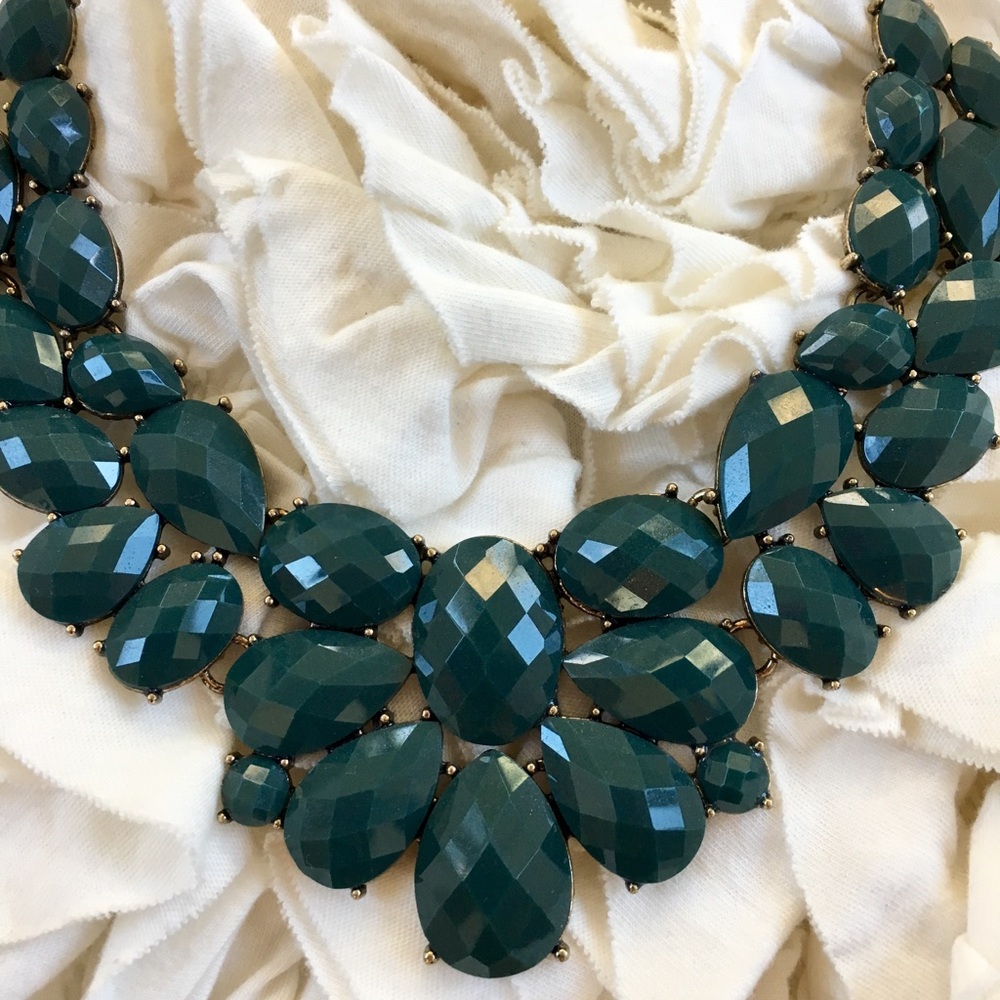 Green Statement Necklace